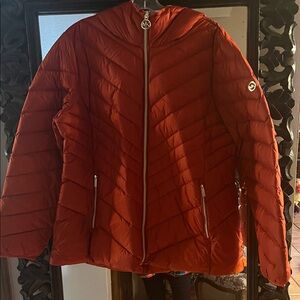 Michael Kors Vibrant Orange Women's Puffer Jacket